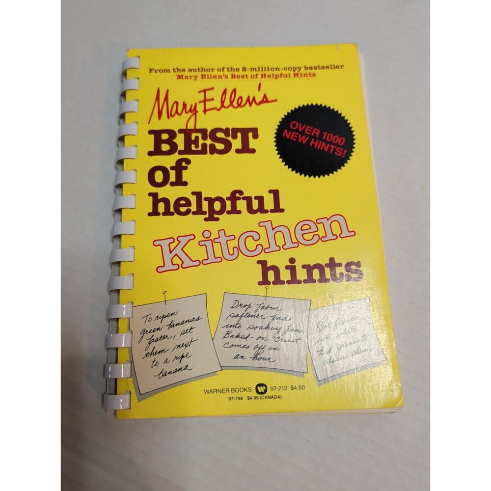 Mary Ellen’s Kitchen Hints Cookbook 1980 Vintage Housewife Minneapolis Minnesota